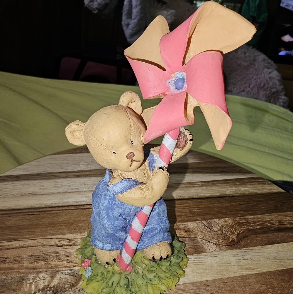 Teddy Bear with Pinwheel